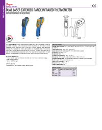 Thumbnail of document Data Sheet - IR6 / IR7 Dual Laser Extended Range Infrared Thermometer